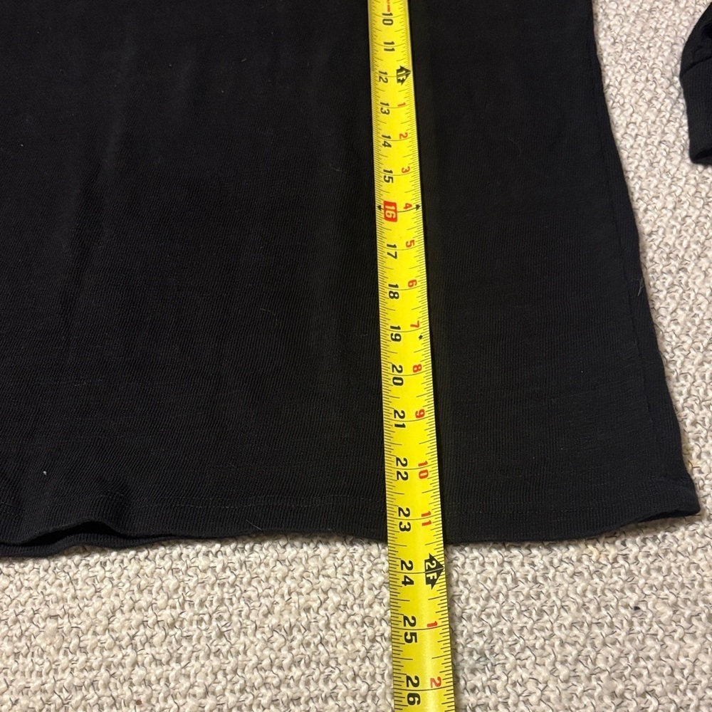 LOFT Black Sweater with Shoulder Buttons - Picture 5 of 9
